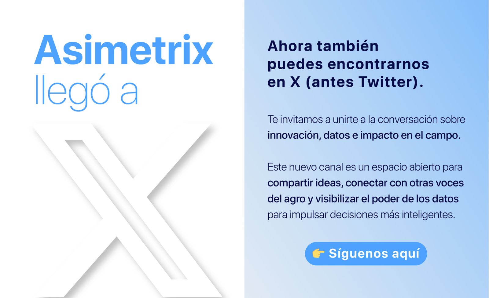 Asimetrix en X